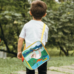 Lonchera Cuadrada Para Niños Impermeable Oso Perezoso Estilo