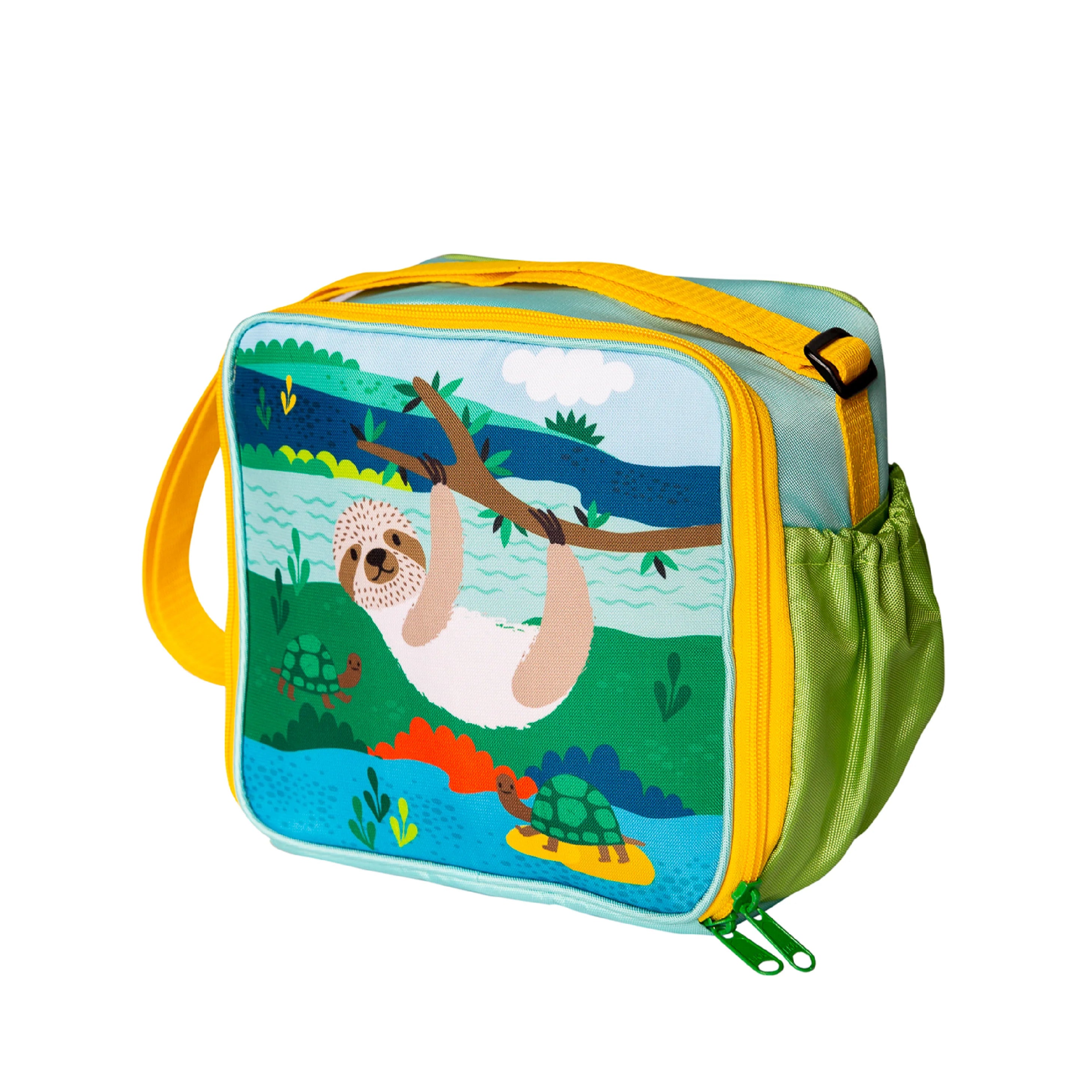 Lonchera Cuadrada Para Niños Impermeable Oso Perezoso 