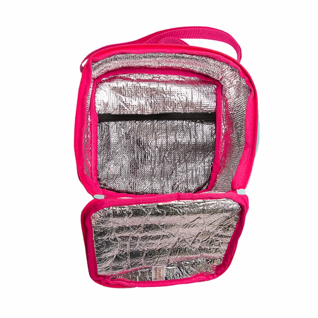 Lonchera Cuadrada Para Niños Impermeable Venado Detalle