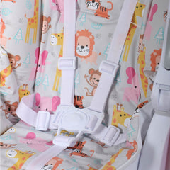 Silla Comedor 6 Niveles Lori Animales Rosa Ebaby®
