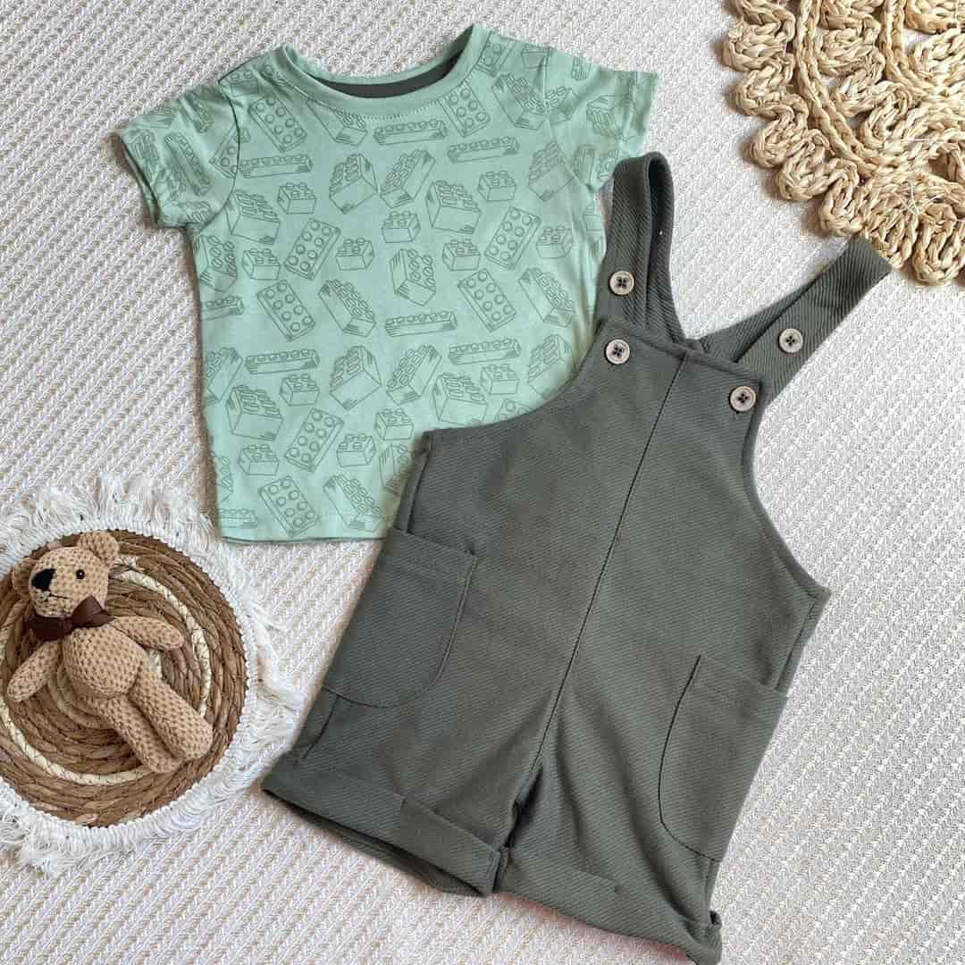 Conjunto Overol Bloques Verde