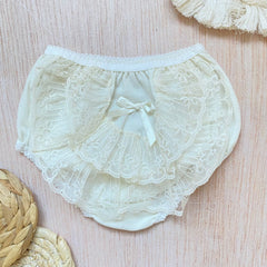 Panty Encaje Bebé Niña Beige