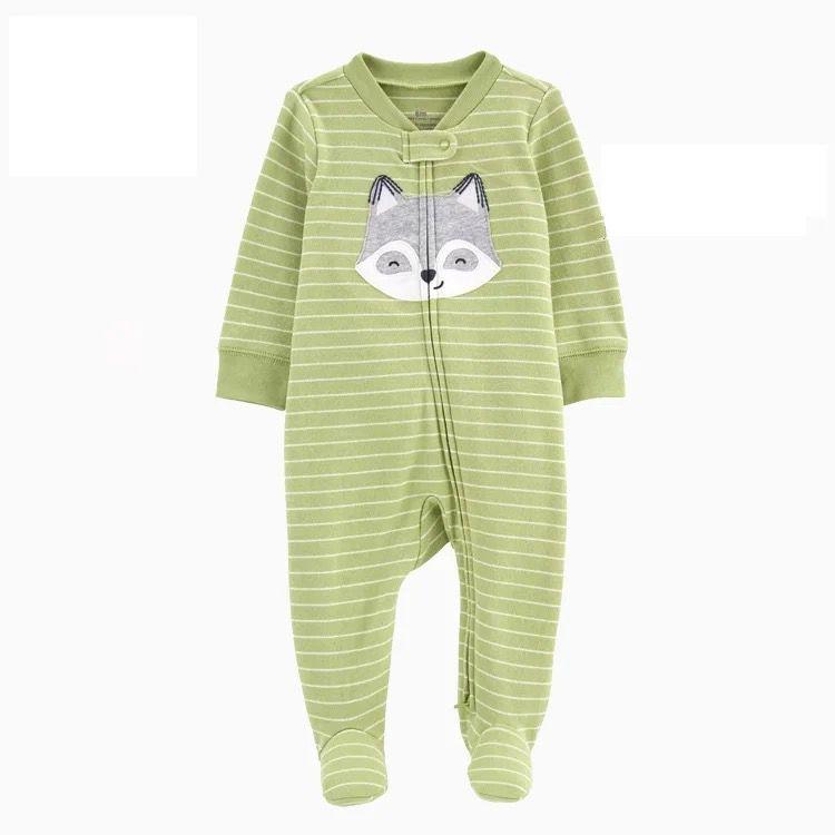 Pijama Bebé Niño Lobo Verde