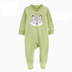 Pijama Bebé Niño Lobo Verde