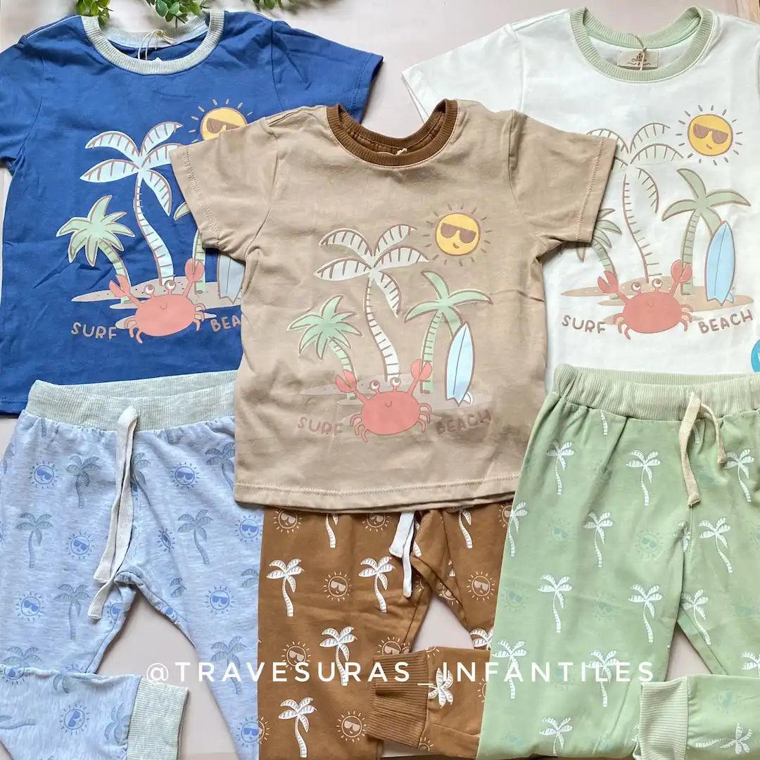 Pijama Estampado Surf Beach Color Surtido