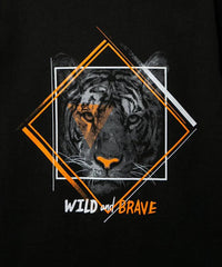 Camiseta Estampada Wild And Brave