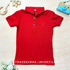 Camiseta Polo Bordado Caballito