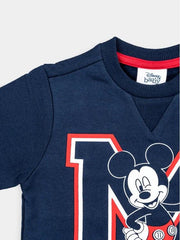 Saco Estampado Mickey Azul