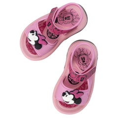 Sandalias Disney Minnie Luces Rosa Niña