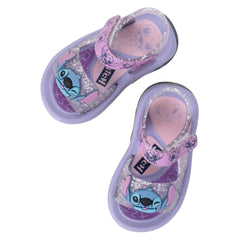 Sandalias Disney Stich Luces Lila  Modelo