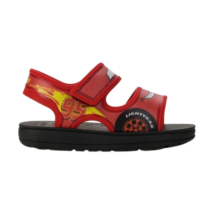 Sandalias Velcro Disney Rayo Mcqueen Diseño