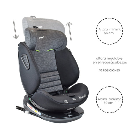 Silla De Carro Hero Negro Priori Medidas
