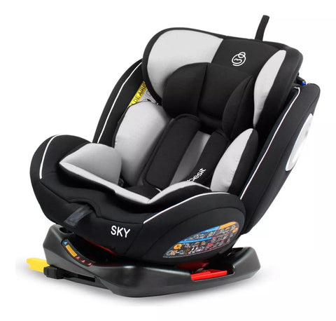 Silla De Carro Sky 360 Isofix Gris Bebesit Gris Negro