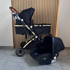 Coche Moises Con Porta Bebé Small Maxibaby Negro