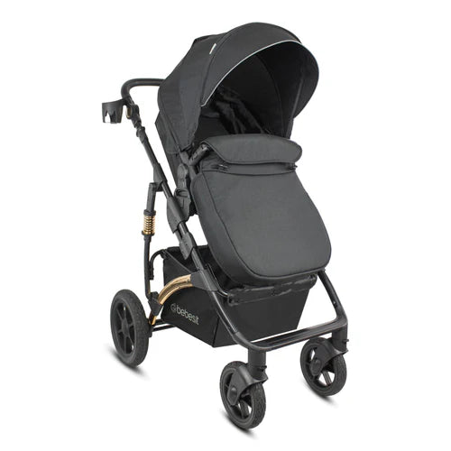 Coche Moisés Spring Gold Premium Negro Bebesit
