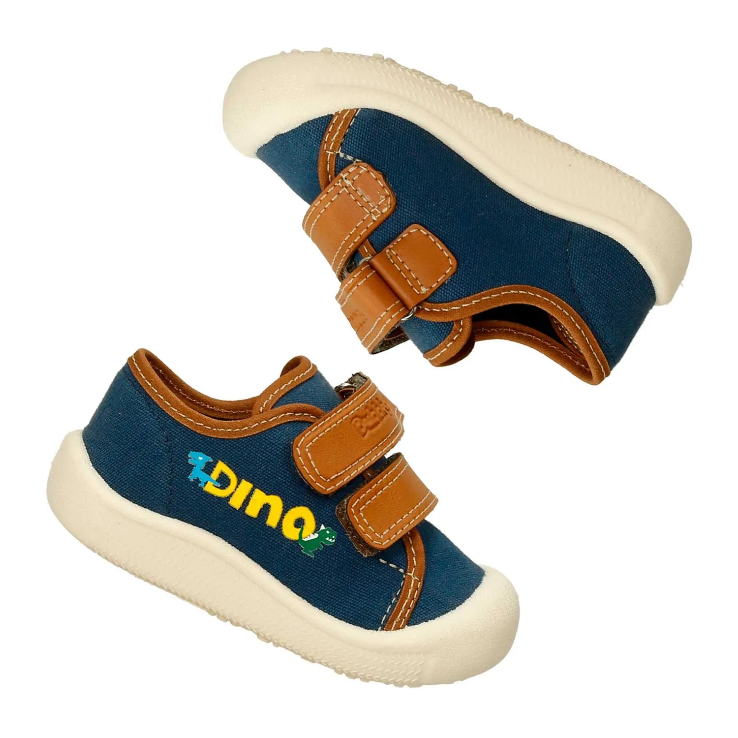 Tenis Quasimodo Dino Azul Velcro Camel Estilo