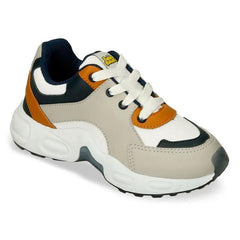 Tenis Queso Combinado Blanco Gris