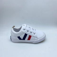 Tenis Rayas Blanco Melosos Estilo