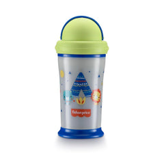 Vaso Pitillo Térmico Brilla En La Oscuridad 240ml Fisher Price Azul