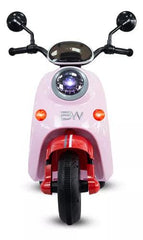 Moto Montable Eléctrica Para Niños New Vespa 6v Rosa Estilo