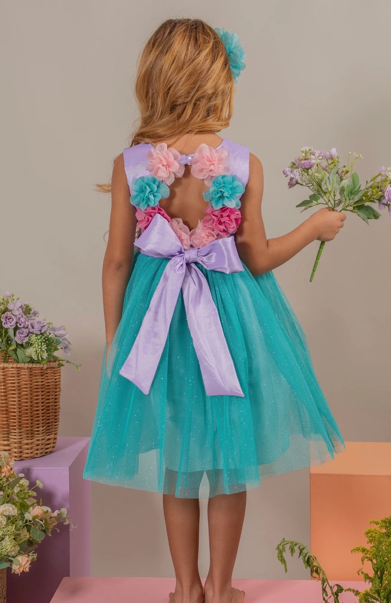 Vestido De Fiesta Soñadora Lila Lilo Niña