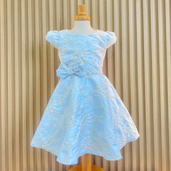 Vestido Para Niña Relieves Flores blue