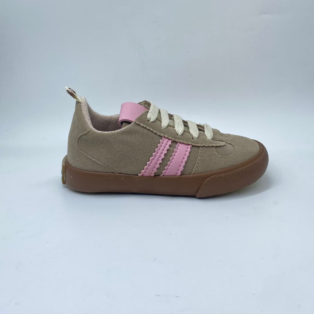 Tenis Detallle Rayas Café Melosos Detalle