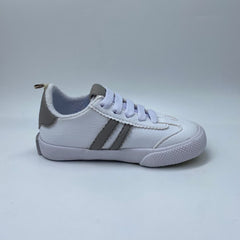 Tenis Detallle Rayas Blanco Melosos Detalle