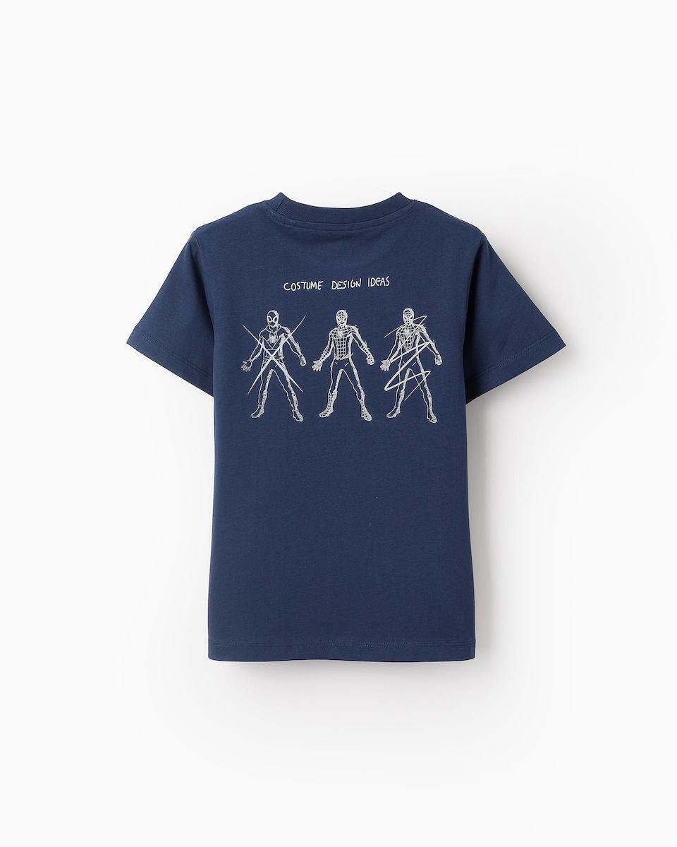 Camiseta Estampado Spider-Man Navy Zippy Espalda