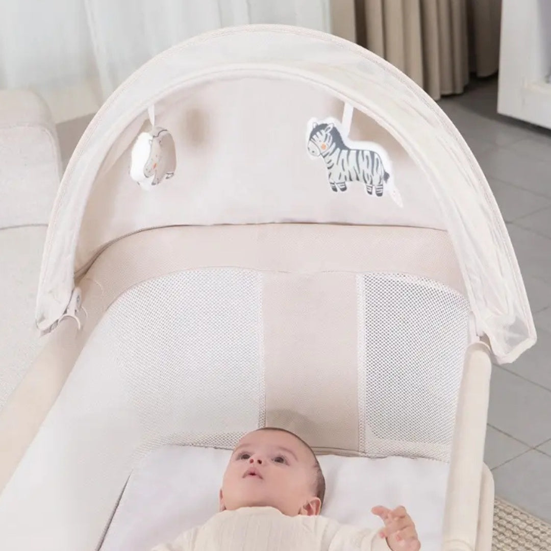 Cuna Colecho Sense Balance Bassinet Beige Mastela detalle