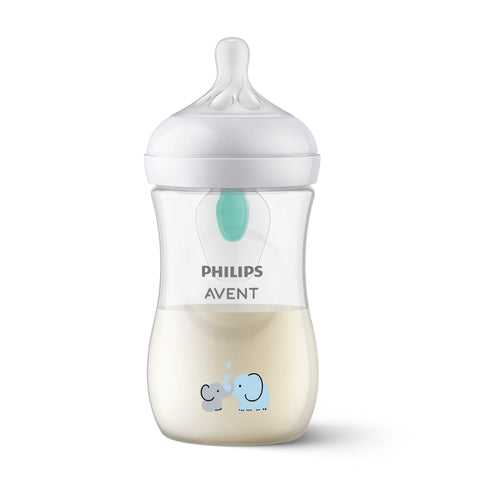 Tetero Natural Response 3.0 Valve AirFree Elefante 9oz