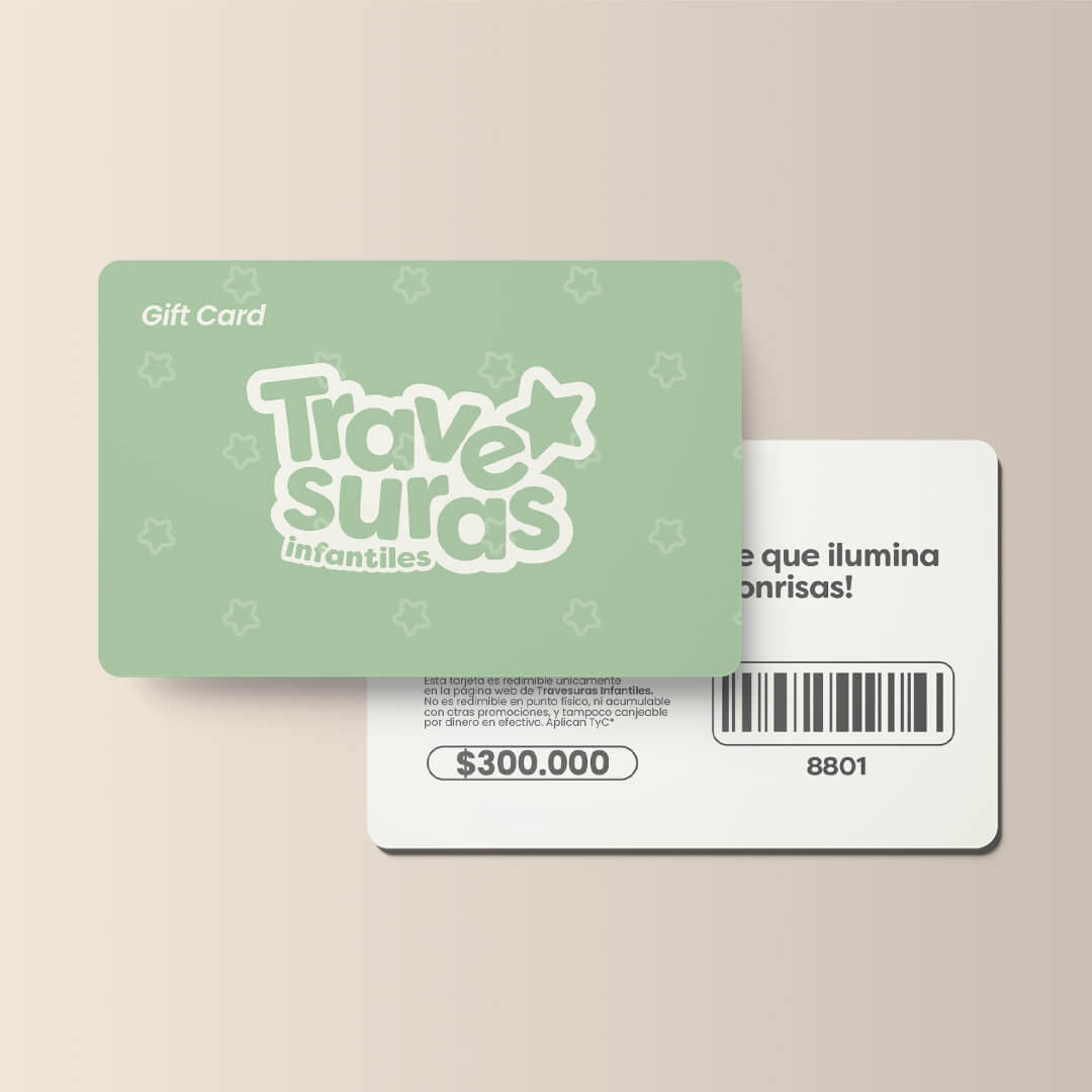 tarjeta de regalo travesuras infantiles online 300.000