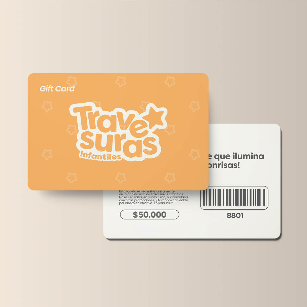 tarjeta de regalo travesuras infantiles online 50.000