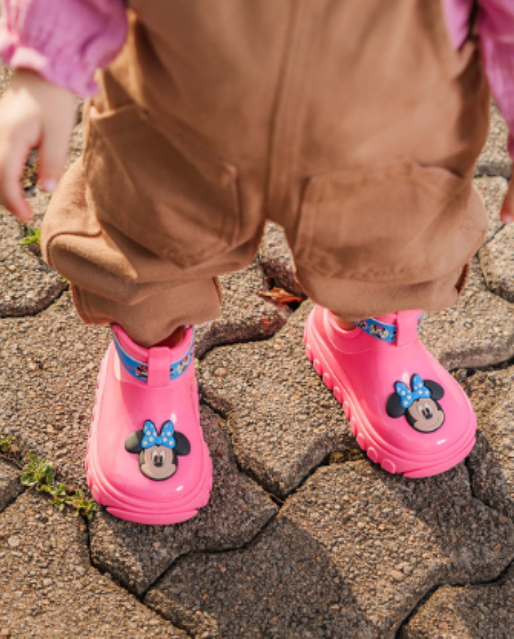 Botas Rain Disney Minnie Rosa Modelo