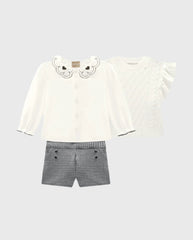 Conjunto Saco Corazones Negro Milon