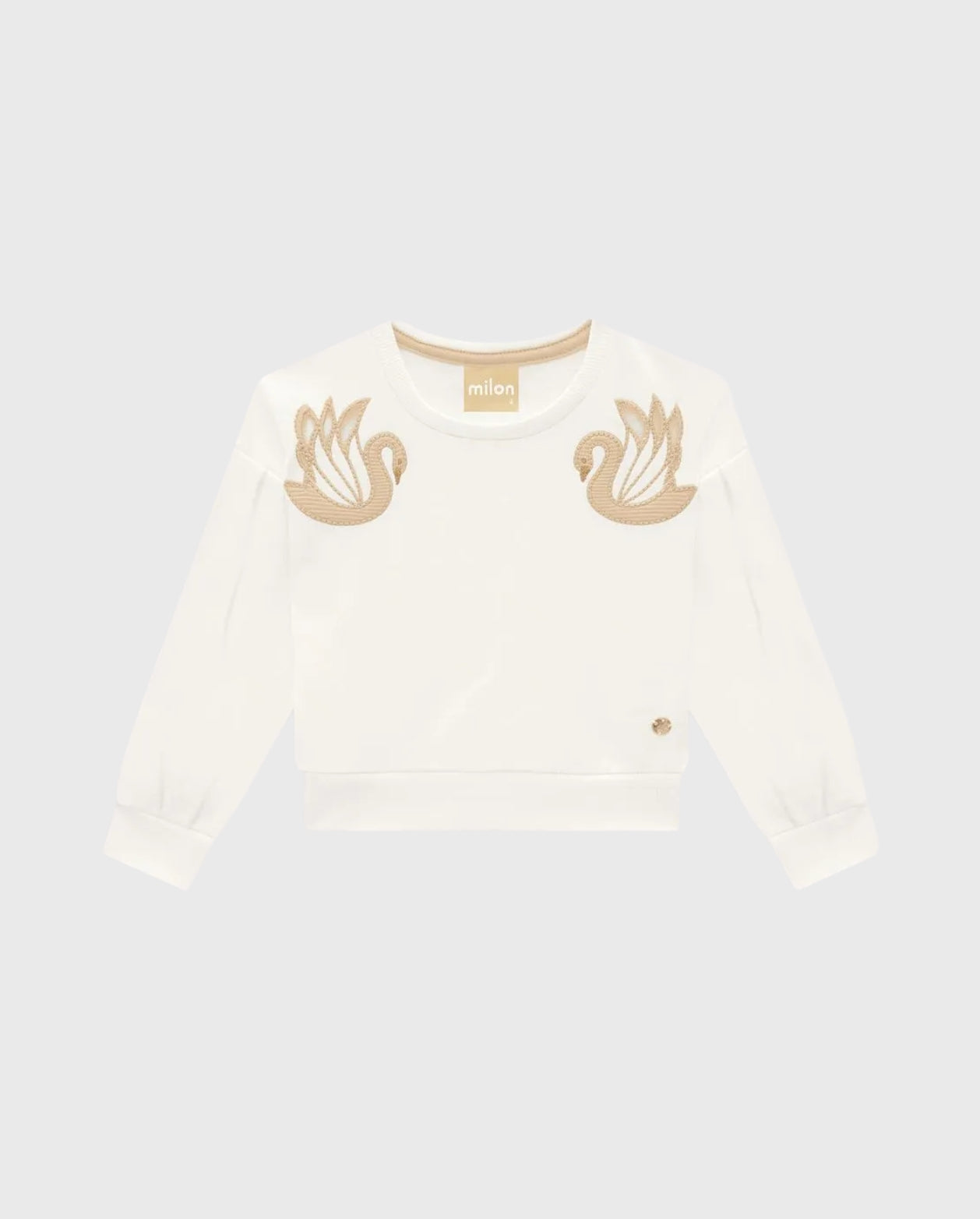 Conjunto Saco Cisne Marfil Milon Niña