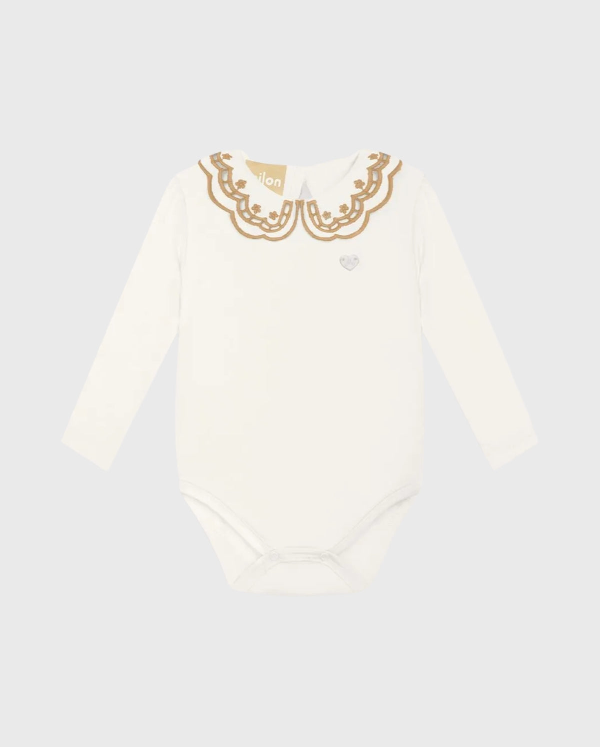 Body Manga Larga Detalle Bordado Milon
