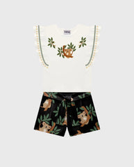 Conjunto Short Estampado Koala Nanai