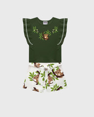 Conjunto Short Estampado Koala Nanai