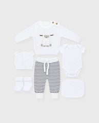 Set Primer Día Bordado Oveja Blanco