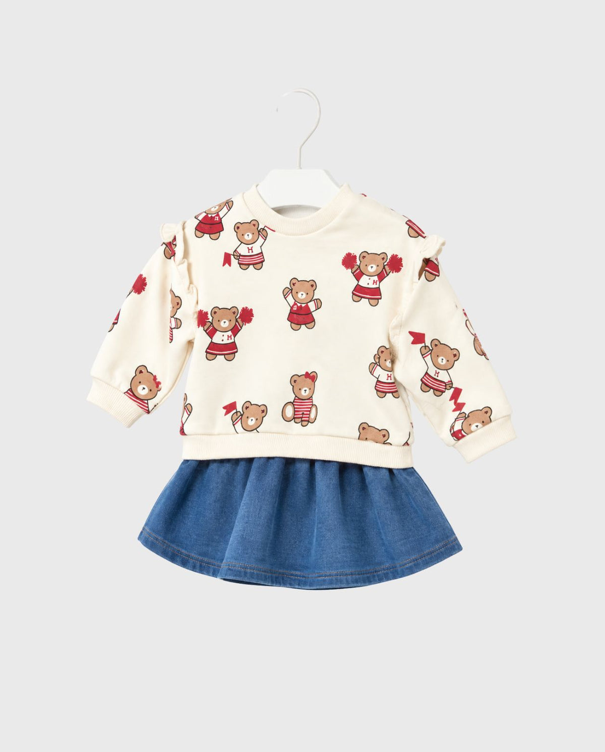 Conjunto Falda Estampado Oso Beige Mayoral 
