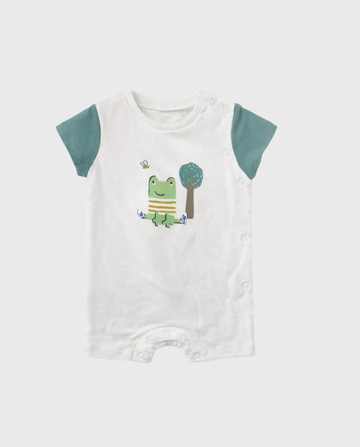 Pelele Estampado Rana Blanco Verde Mayoral