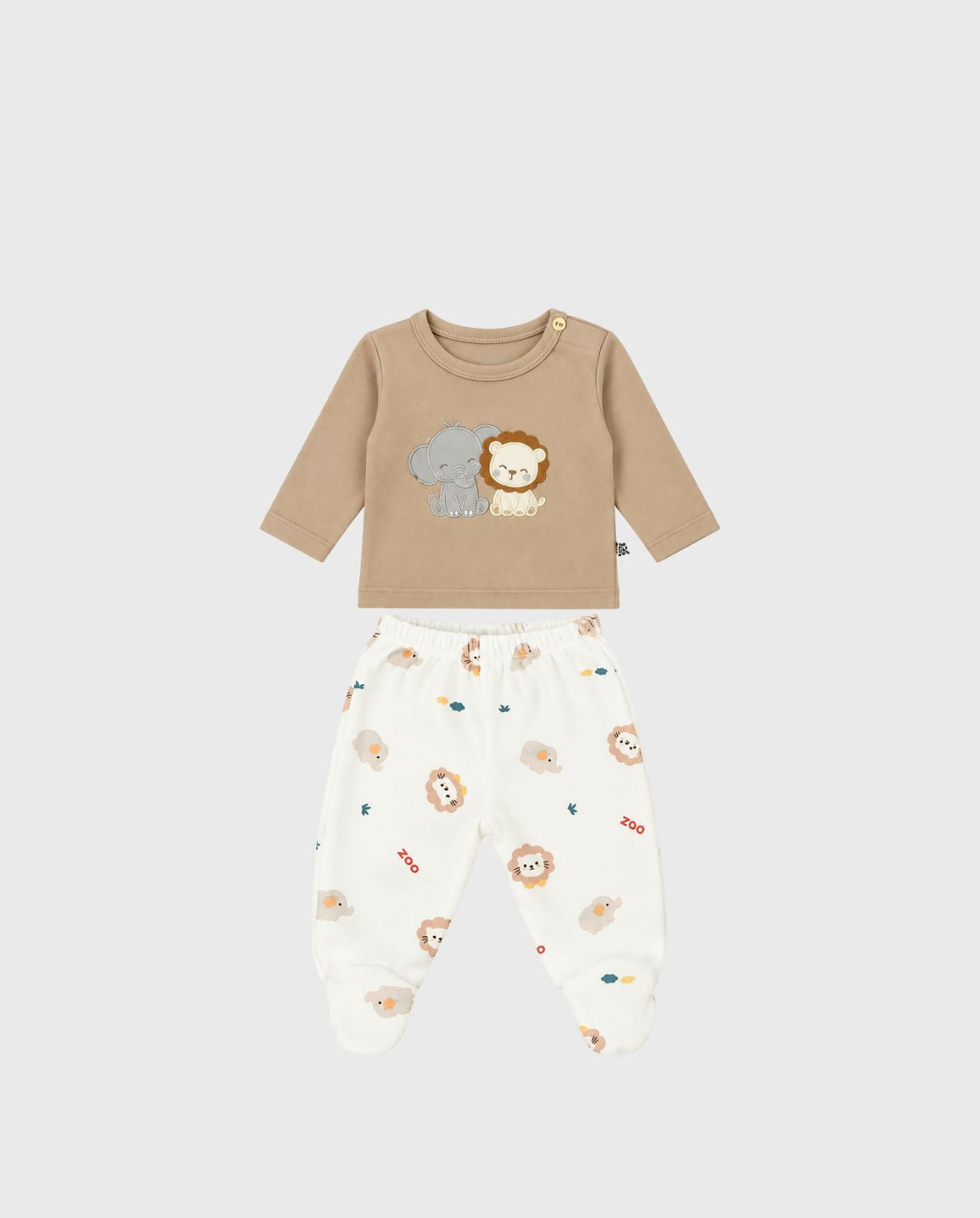 Set Primer Dia Leon Beige Conjunto