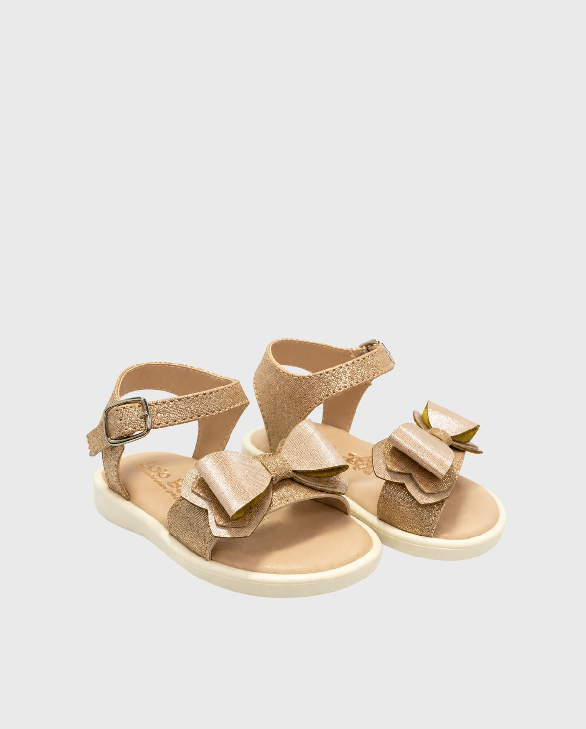 Sandalias Moño Oro Rosa