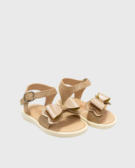 Sandalias Moño Oro Rosa