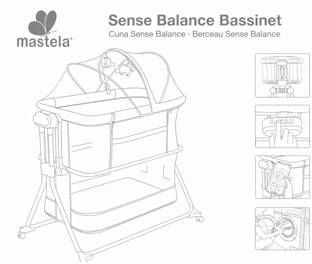 Cuna Colecho Sense Balance Bassinet Beige Mastela indicación 