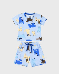 Conjunto Bermuda Estampado Dog