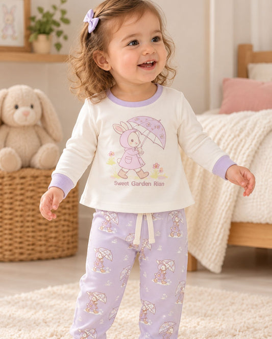 Pijama Manga Larga Conejo Color Surtido Pastel