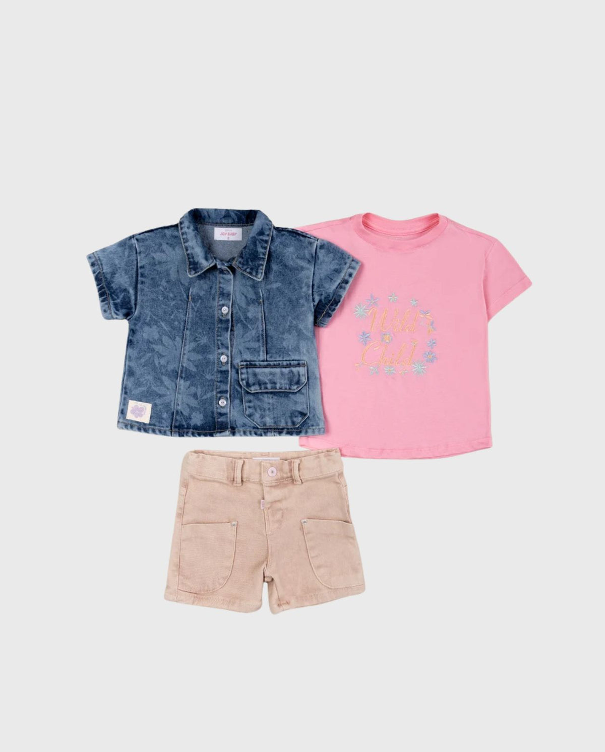 Conjunto Denim 3 Piezas Wild Joy Baby
