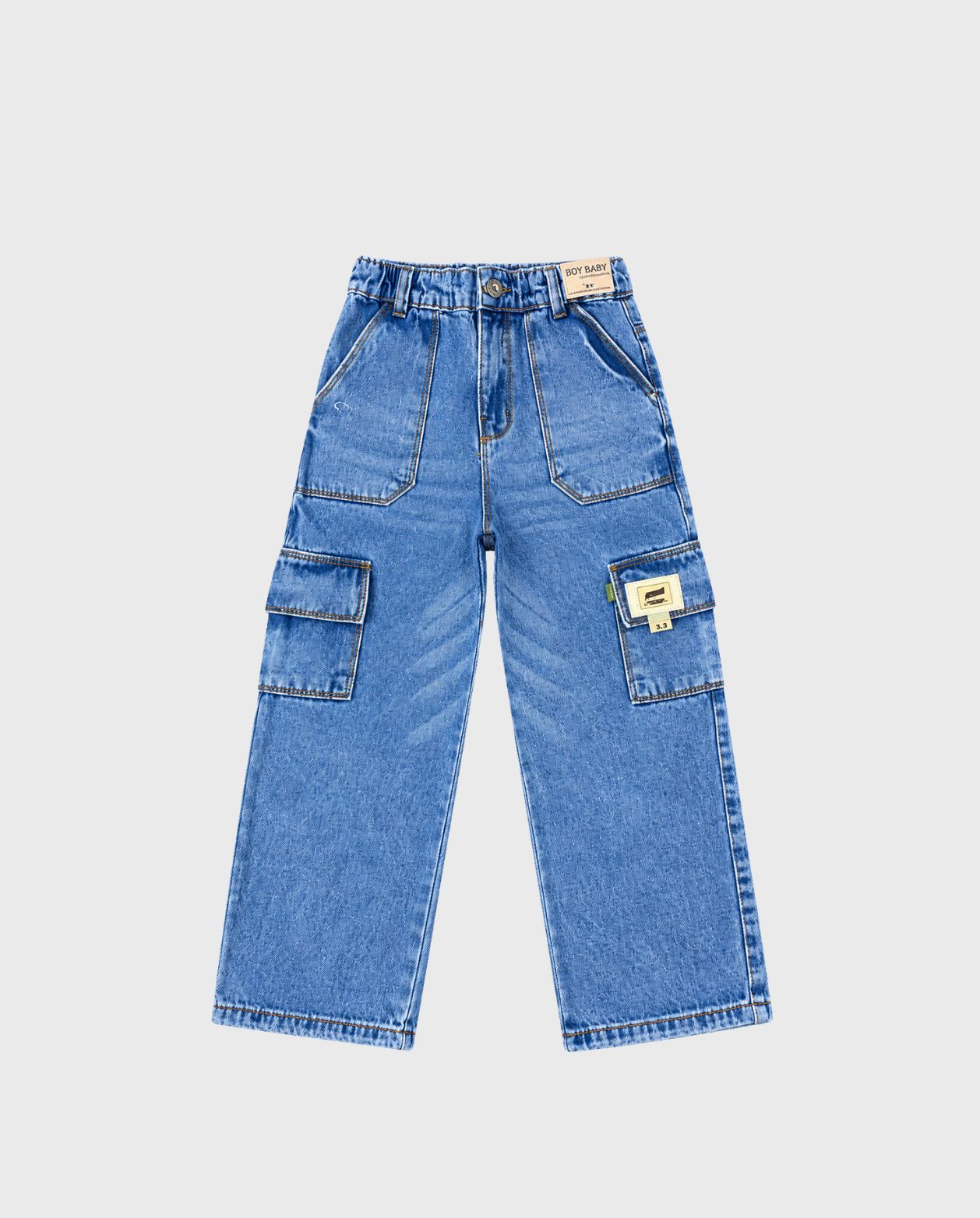 Pantalón Denim Cargo Junior Joy Baby